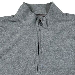Linksoul River Quarter Zip Pullover Golf Sweatshirt Grey Preppy Men’s Large